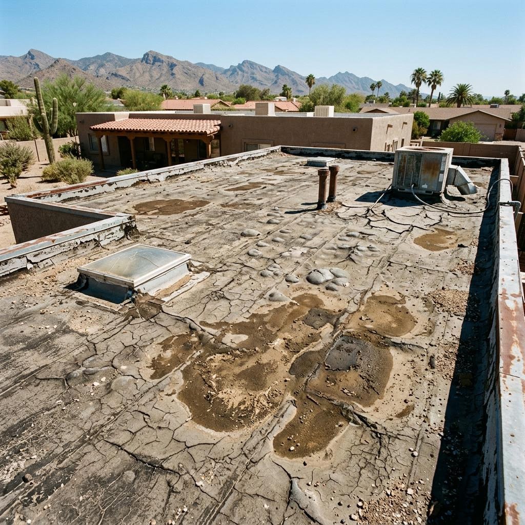 Before Roof Coating